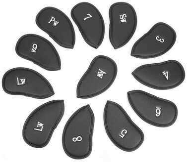 Accessoire/Tas Club Iron Head Covers Waterdicht Protector Golfs Headcover Met Nummers Iron Covers zwart