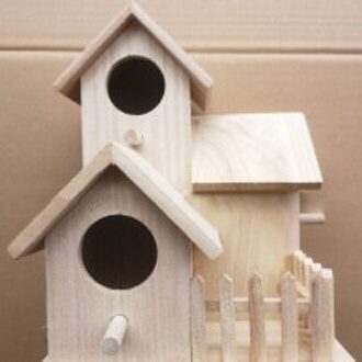 Accessoire Vogelhuisje Vogel Huis Houten Opknoping Nest Paulownia Hout