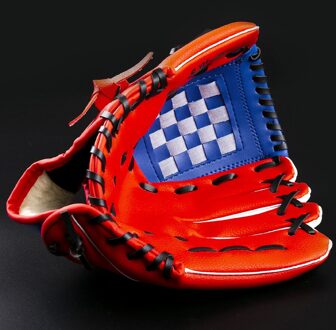 Accessoires Baseball Handschoen Lederen Linkerhand Apparatuur Batting Handschoenen Training Apparatuur Guantes De Baseball Baseball Blauw / 12.5 inches