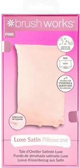 Accessoires brushworks Luxe Satin Pillowcas Pink 1 st