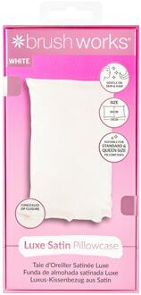 Accessoires brushworks Luxe Satin Pillowcase White 1 st