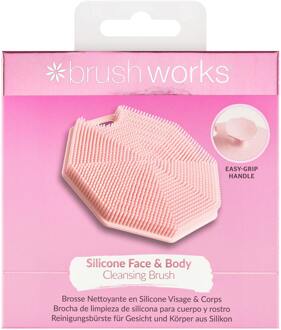 Accessoires brushworks Silicone Face & Body Cleansing Brush 1 st