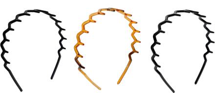 Accessoires brushworks Zig Zag Headband 3 st