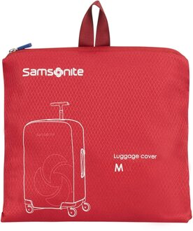 Accessoires Foldable Luggage Cover M red Rood