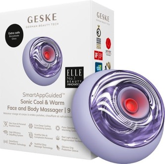 Accessoires Geske Sonic Cool & Warm Face And Body Massager 9 In 1 Purple 1 st