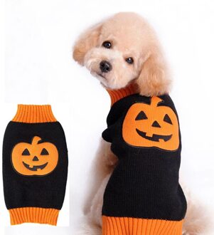 Accessoires Jas Jumper Pompoen Patroon Leuke Hond Trui Halloween Kintwear Trui Winter Mode Warme Dierbenodigdheden XS
