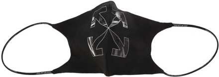 Accessoires Off White Girolamo Eenvoudig Masker in Zwart Grijs