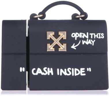 Accessoires Off White Jitney Airpods hoesje in zwart - maat