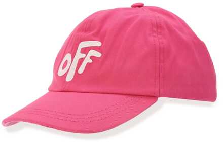 Accessoires Off White Juniors Afgeronde Baseballpet in Roze