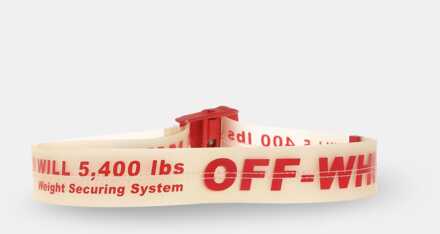 Accessoires Off White Plastic Industriële Riem in Rood