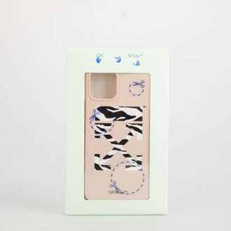 Accessoires Off White Zebra iPhone 12 Pro hoesje in Camel - One Size