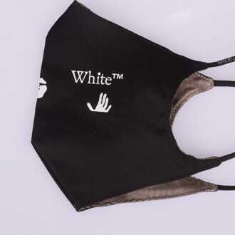 Accessoires Off White Zwemmen Eenvoudig Masker in Zwart-Wit