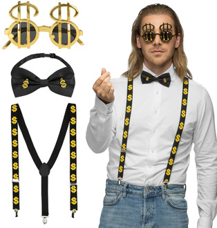 Accessoireset Dollar 3-Delig Multikleur - Print