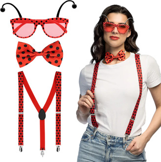 Accessoireset Lieveheersbeestje Rood - Zalm