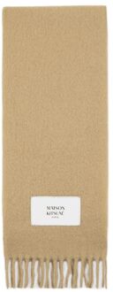 Accessories Maison Kitsune Baby Alpaca Scarf in Beige Crème
