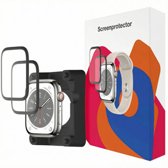 Accezz 2x Screenprotector met applicator voor de Apple Watch Series 1-3 - 38 mm Transparant