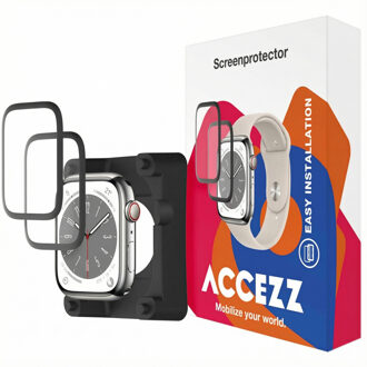 Accezz 2x Screenprotector met applicator voor de Apple Watch Series 1-3 - 42 mm Transparant
