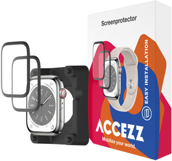 Accezz 2x Screenprotector met applicator voor de Apple Watch Series 4-6 / SE - 40 mm Transparant
