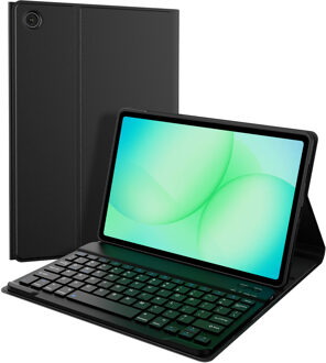 Accezz Bluetooth Keyboard Bookcase voor de Samsung Galaxy Tab A11 Plus - QWERTY / NL - Zwart - 11