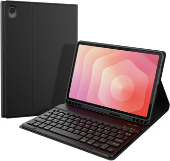 Accezz Bluetooth Keyboard Bookcase voor de Samsung Galaxy Tab S11 - QWERTY - Zwart - 11