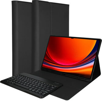 Accezz Bluetooth Keyboard Bookcase voor de Samsung Galaxy Tab S9 Ultra - QWERTY - Zwart - One size