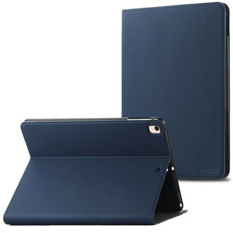 Accezz Classic Tablet Case voor de Apple iPad 6 (2018) 9.7 inch / iPad 5 (2017) 9.7 inch / Air 2 (2014)/Air 1 (2013) - Donkerblauw