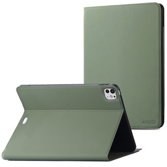 Accezz Classic Tablet Case voor de Apple iPad Pro 11 (2025) M5 / (2024) M4 - Groen