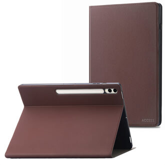 Accezz Classic Tablet Case voor de Samsung Galaxy Tab S10 Plus / Tab S9 FE Plus / Tab S9 Plus - Bruin - 12.4