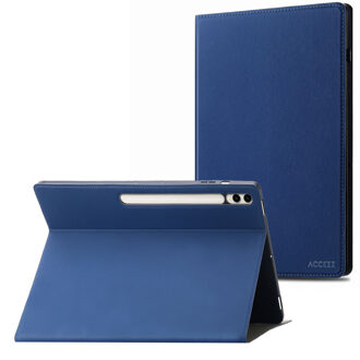 Accezz Classic Tablet Case voor de Samsung Galaxy Tab S10 Plus / Tab S9 FE Plus / Tab S9 Plus - Donkerblauw - 12.4