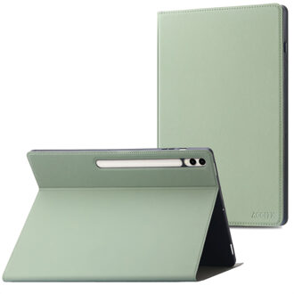 Accezz Classic Tablet Case voor de Samsung Galaxy Tab S10 Plus / Tab S9 FE Plus / Tab S9 Plus - Groen - 12.4