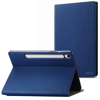 Accezz Classic Tablet Case voor de Samsung Galaxy Tab S10 Ultra / Tab S9 Ultra - Donkerblauw - 14.6