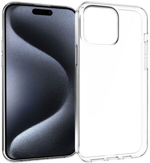 Accezz Clear Backcover iPhone 15 Pro Max Telefoonhoesje Transparant