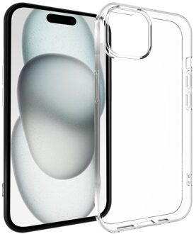 Accezz Clear Backcover iPhone 15 Telefoonhoesje Transparant