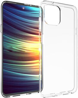 Accezz Clear Backcover voor de Motorola Edge 20 Lite - Transparant