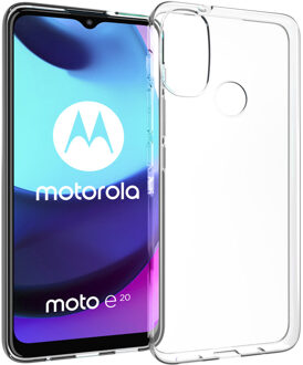 Accezz Clear Backcover voor de Motorola Moto E20 - Transparant