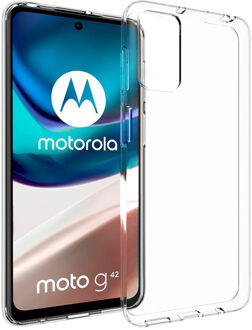 Accezz Clear Backcover voor de Motorola Moto G42 - Transparant
