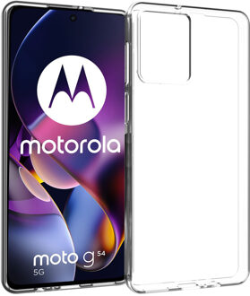 Accezz Clear Backcover voor de Motorola Moto G54 - Transparant