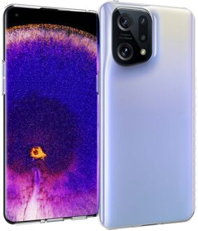 Accezz Clear Backcover voor de Oppo Find X5 Pro 5G - Transparant