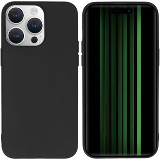 Accezz Color Backcover iPhone 15 Pro Max Telefoonhoesje Zwart