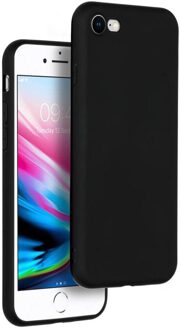 Accezz Color Case voor Apple iPhone SE (2022 / 2020) / 8 / 7 Telefoonhoesje Zwart
