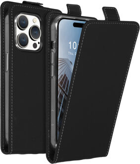 Accezz Flipcase iPhone 15 Pro Telefoonhoesje Zwart