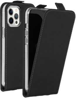 Accezz Flipcase voor Apple iPhone 12 Pro Max Telefoonhoesje Zwart