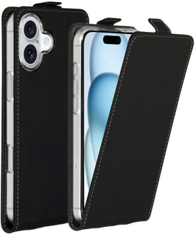 Accezz Flipcase voor de Apple iPhone 16 Plus - Zwart
