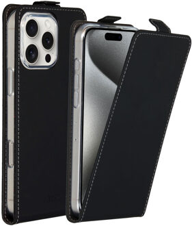 Accezz Flipcase voor de Apple iPhone 16 Pro Max - Zwart