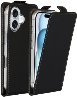 Accezz Flipcase voor de Apple iPhone 16 - Zwart