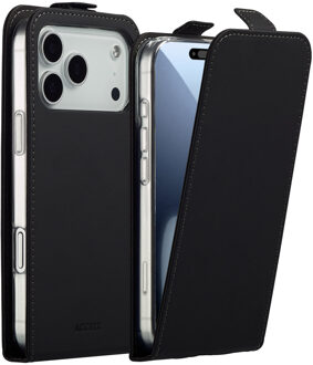 Accezz Flipcase voor de Apple iPhone 17 Pro - Zwart