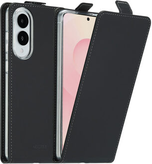 Accezz Flipcase voor de Samsung Galaxy S25 Edge - Zwart