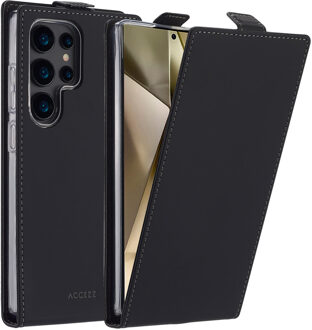 Accezz Flipcase voor de Samsung Galaxy S25 Ultra - Zwart