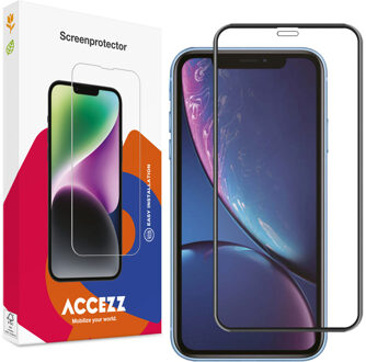 Accezz Gehard Glas Full Cover Screenprotector voor de Apple iPhone 11 / Xr Transparant