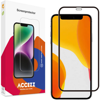 Accezz Gehard Glas Full Cover Screenprotector voor de Apple iPhone 12 Mini Transparant